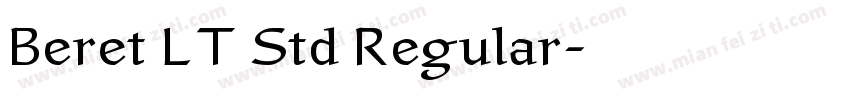 Beret LT Std Regular字体转换